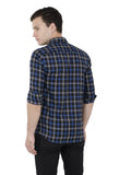 Black Erode Checked Casual Shirt