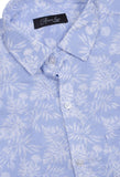 Sky Blue Printed Formal Shirt