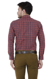 Red Checkered Formal Shirt