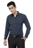 Navy Blue Printed Casual Shirt