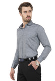 Grey-Black Custom Printed Shirt