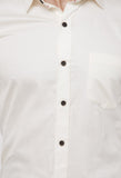 Classic Solid Cream Formal  Shirt