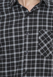 Black-White Tailored Checks Shirt