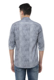 Grey Geometric Print Shirt