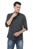 Black Geometric Pattern Shirt