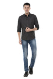 Black Printed Casual Shirt