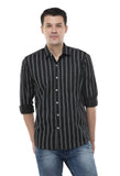 Black Grey Stripes Shirt