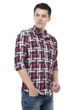 Blue and Red Checkered Shirt