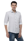 White Printed Casual Shirt