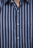 Vintage Blue Striped Shirt