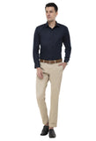 Navy Blue Solid Shirt