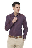 Purple Dotted Printed Shirt