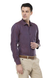 Purple Dotted Printed Shirt