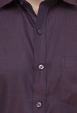 Purple Dotted Printed Shirt