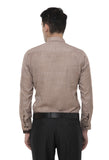 Light Brown Solid Formal Shirt