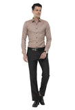 Light Brown Solid Formal Shirt