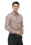 Light Brown Solid Formal Shirt