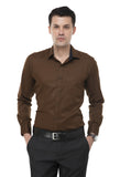 Dark Brown Solid Shirt