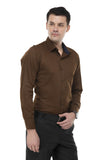 Dark Brown Solid Shirt