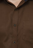 Dark Brown Solid Shirt