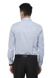 Sky Blue Solid Formal Shirt