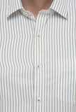 Green Stripes Formal Shirt