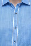 Blue Solid Shirt