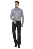 Navy Blue Stripes Formal Shirt