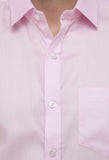 Light Pink Solid Formal Shirt