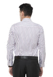 White Multicolor Stripes Shirt