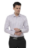 White Multicolor Stripes Shirt