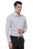 White Multicolor Stripes Shirt