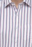 White Multicolor Stripes Shirt