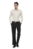 White Solid Formal Shirt