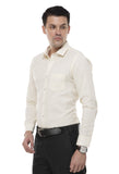 White Solid Formal Shirt