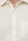 White Solid Formal Shirt