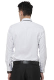 White Pinstriped Formal Shirt