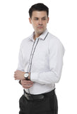 White Pinstriped Formal Shirt