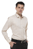 Brown Solid Formal Shirt