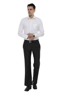 White Solid Formal Shirt