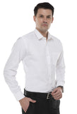 White Solid Formal Shirt