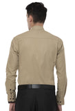 Khaki Solid Formal Shirt