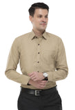 Khaki Solid Formal Shirt