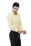 Classic Solid Yellow Formal Shirt