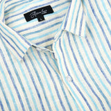 White And Blue Stripes Formal Shirt