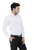 White Plain Solid Formal Shirt